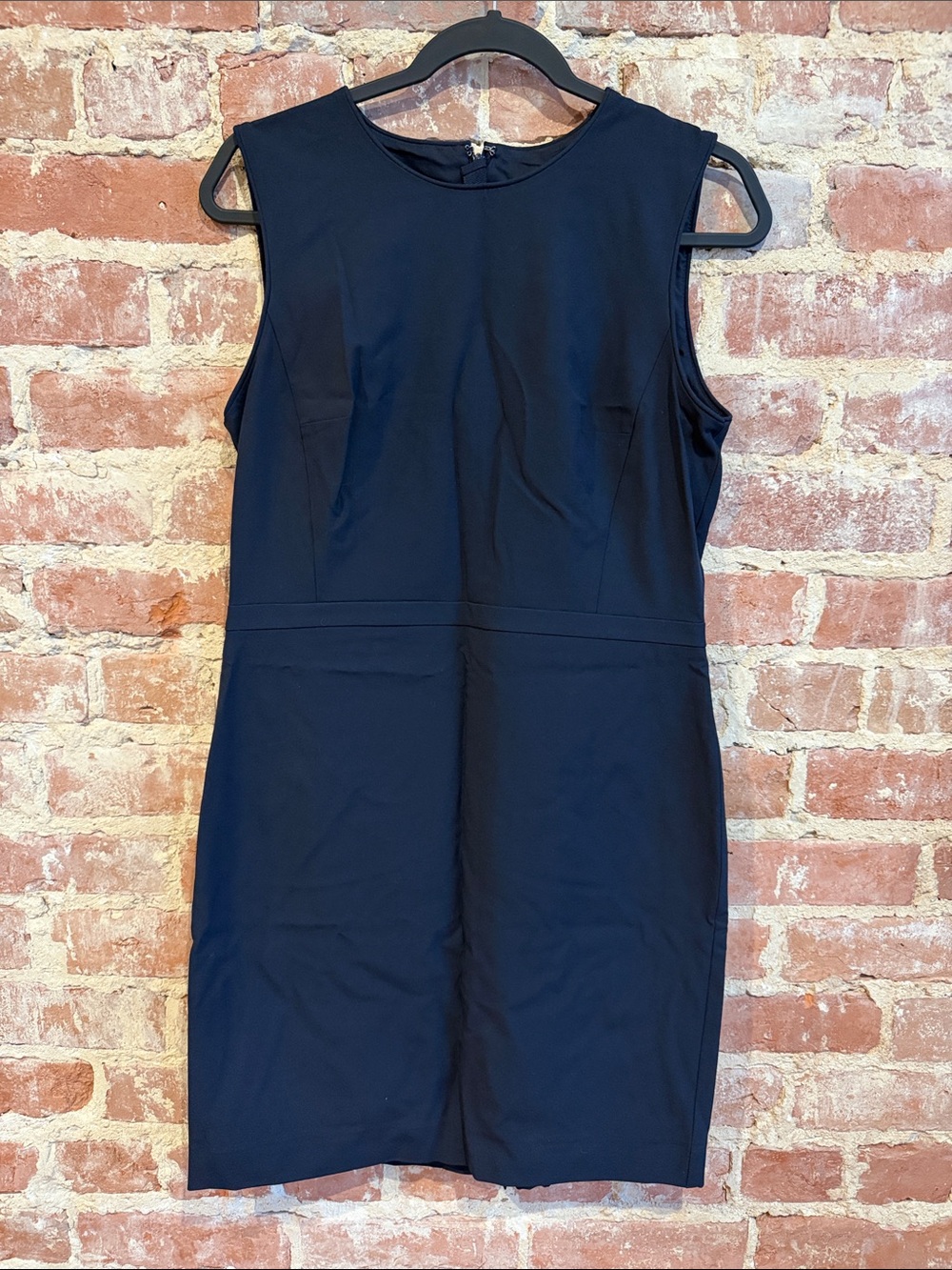 Ann Taylor Navy Sleeveless Sheath Dress